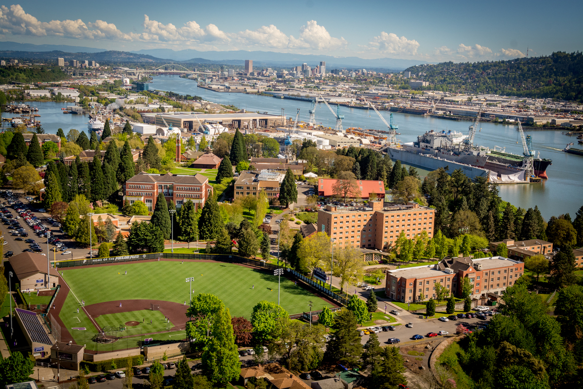 Aerial view of Portland